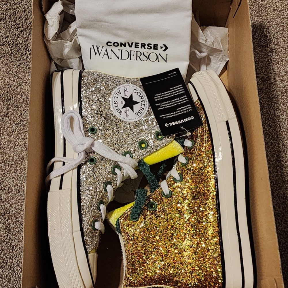 NIB Converse Glitter JW Anderson Platform